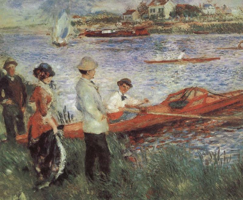 Pierre-Auguste Renoir Oarsmen at Charou France oil painting art